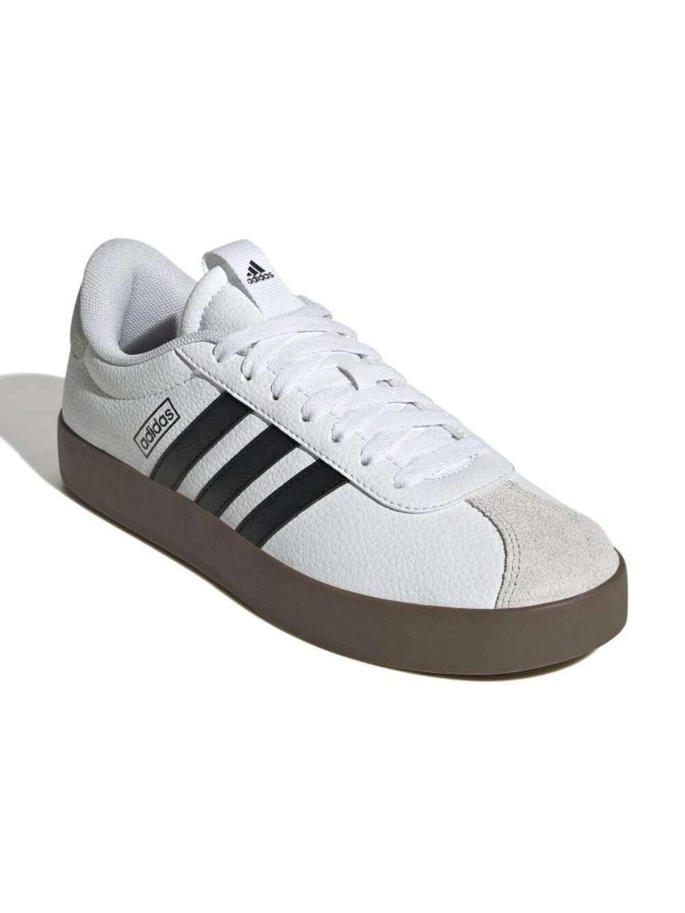 Adidas VL Court 3.0 Women's Size 11 White Black Gum Sole Suede Sneakers